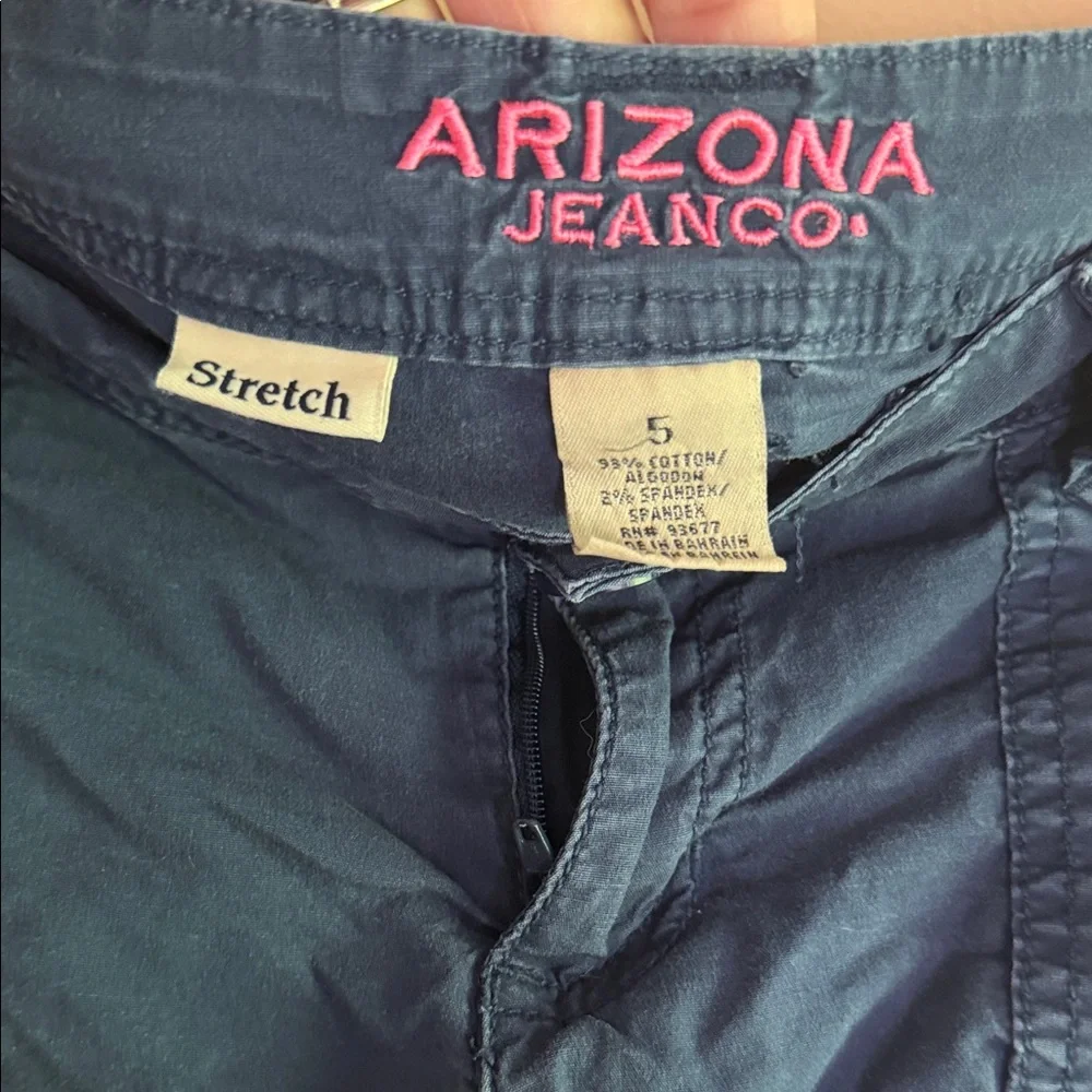 Arizona Navy Cargo Shorts with Front Pockets